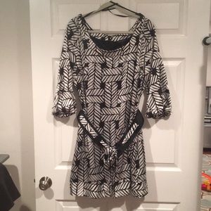 Black and white dress